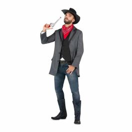 Disfraz pistolero rebelde sombrero, bandana, chaqueta, chaleco y cinturón talla XL Disfraz pistolero rebelde sombrero, bandana, chaqueta, chaleco y cinturón talla XL