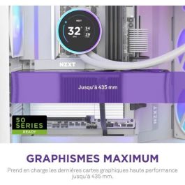 NZXT H9 Flow RGB CM-H92FW-R1 - Caja semitorre - Ventiladores RGB incluidos - Blanco