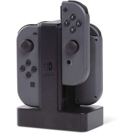 Power A 1501406-02 Estación de Carga Joy-Con para Nintendo Switch - Carga hasta 4 Mandos