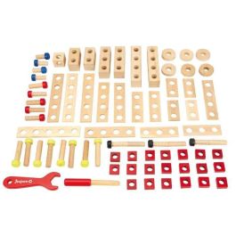 Jeujura Barril de Bricolaje de Madera 70 Piezas: Tuercas, Tornillos, Ruedas. Kit de Construcción para Niños +3 Años Jeujura Barril de Bricolaje de Madera 70 Piezas: Tuercas, Tornillos, Ruedas. Kit de Construcción para Niños +3 Años