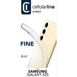 Cellularline Funda Fine para Samsung Galaxy S25, ultrafina, transparente, de caucho, 16.1 cm (6.36") Precio: 32.58999964. SKU: B145PE836J