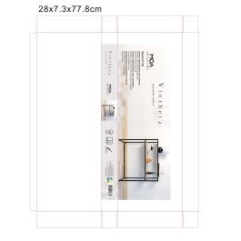 Vinthera Moa Consola Multifuncional Madera y Metal 78x27x77 cm
