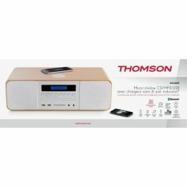 Thomson MIC201IBT Micro Cadena Hi-Fi 50W Bluetooth, CD, MP3, USB, Radio FM, Carga Inalámbrica Inducción, Aux-In, USB Carga, Blanco Thomson MIC201IBT Micro Cadena Hi-Fi 50W Bluetooth, CD, MP3, USB, Radio FM, Carga Inalámbrica Inducción, Aux-In, USB Carga, Blanco