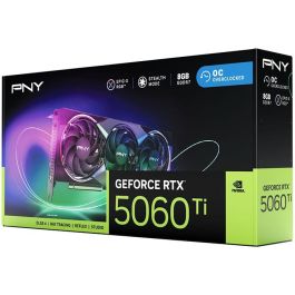 PNY GeForce RTX 5060 Ti 8GB GDDR7 Triple Fan OC ARGB Tarjeta Gráfica