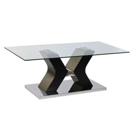 Mesa de Centro DKD Home Decor Madera 120 x 60 x 45 cm Cristal Templado Madera MDF Precio: 244.98999954. SKU: B1B6G9D9ZH