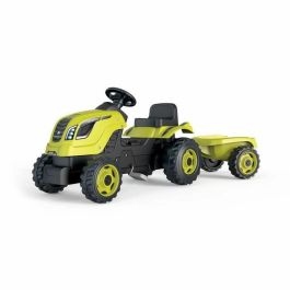 Smoby Farmer XL Pedal Tractor + Trailer - Verde Smoby Farmer XL Pedal Tractor + Trailer - Verde