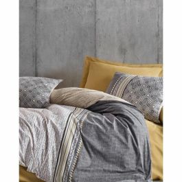 Juego de Cama: 1 Funda Nórdica 220x240 cm y 2 Fundas Almohada 60x60 cm - 100% algodón - Gris - ASI8683342456500
