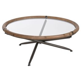 Mesa de Centro Home ESPRIT Cristal Madera de abeto 100 x 100 x 40 cm Precio: 241.89000011. SKU: B15A237WQD