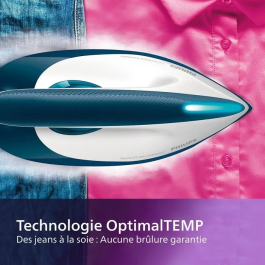 Philips GC7840/20 Estación de Vapor Compacta PerfectCare, 6.5 Bar, Golpe de Vapor 400g, Depósito 1.5L, Suela SteamGlide