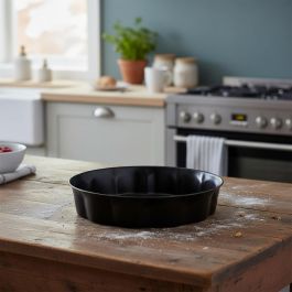 Molde Tarta Hondo Acero Pintado Sweet Grey Quid 28x5 cm