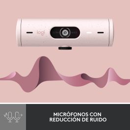 Logitech Webcam Brio 500 Rosa Full HD 1080p, 4 MP, Zoom Digital 4x, Enfoque Automático, USB-C