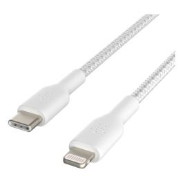 Belkin Cable USB-C a Lightning MFi CAA004BT2MWH 2m Trenzado - Blanco - Compatible con iPhone, iPad Precio: 24.69000039. SKU: B13PNCCTMT