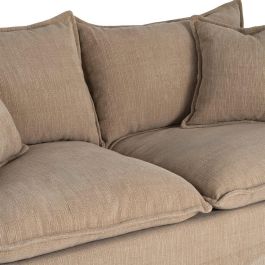 Sofá 2 Plazas Beige Oscuro Tejido 181 X 103 X 72 cm