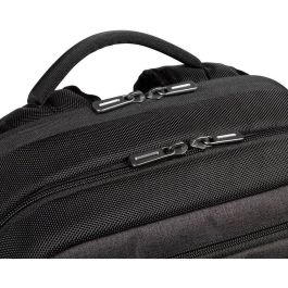 Targus Mochila Citysmart Advanced para Portátil 15.6 pulgadas Negra/Gris, Protección Acolchada, Dorso Ergonómico y Transpirable