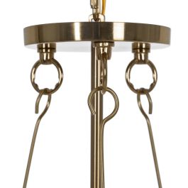 Lámpara de Techo Dorado Cristal Hierro 220-240 V 35 x 35 x 72 cm Lámpara de Techo Dorado Cristal Hierro 220-240 V 35 x 35 x 72 cm