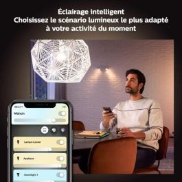 Philips Hue White Ambiance, LED conectado LED E27 equivalente 75W, 1100 Lumen, Bluetooth Compatible, 2 paquete Philips Hue White Ambiance, LED conectado LED E27 equivalente 75W, 1100 Lumen, Bluetooth Compatible, 2 paquete