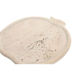 DKD Home Decor Centro Mesa Scandi de Mármol Beige con Diseño de Fruta 27x30x1.8cm (2 Unidades)