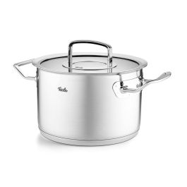 Fissler Olla Profi 20 cm con tapa de cristal, apta para inducción, escala de medición - 08412920000/0