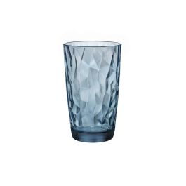 Bormioli Rocco Vaso Alto Diamond de Vidrio Azul 47 cL con Relieve. Vidrio 100% Saludable e Higiénico. Fabricado en Italia, Apto Lavavajillas. Precio: 1.9499997. SKU: B1JRATGRHK