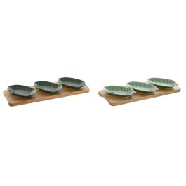 Aperitivo Tropical DKD Home Decor Verde Verde Oscuro 10.5 x 3 x 28.4 cm Set de 4 (2 Unidades) Precio: 25.69000005. SKU: B18446NBC9