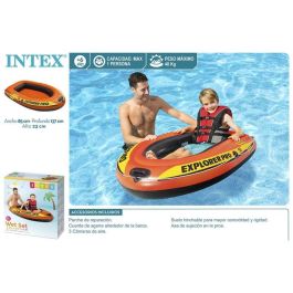 Intex Barca Hinchable Explorer Pro 50 137x85x23 cm para + 6 Años