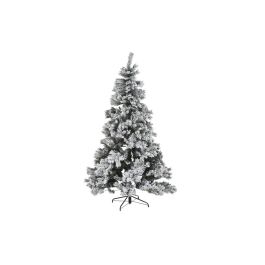 Árbol de Navidad DKD Home Decor Blanco Verde Metal Polietileno Nevado 130 x 130 x 218 cm