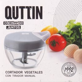 Quttin Cortador de Alimentos Manual con Tirador 500ml 14 x 10.5 cm (12 Unidades)