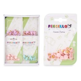 Chinchetas Pincello 654 Multicolor Metal (12 Unidades)