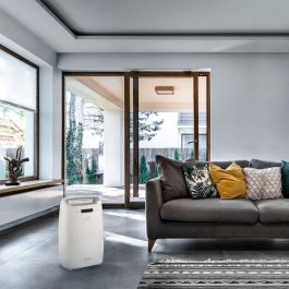 De'Longhi DEXD214RF Deshumidificador, Capacidad 2.1 L, Elimina Humedad hasta 65 m³, Flujo Aire 125 m³/h