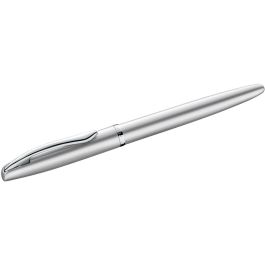Pelikan P36 Jazz Noble Elegance – Pluma Estilográfica Plata, Plumín Acero Inoxidable, Tinta Azul, Carga Cartucho