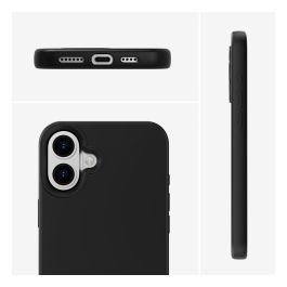 4smarts Funda de Silicona Negra para Apple iPhone 16 (6.1") Compatible con MagSafe, Referencia 541186