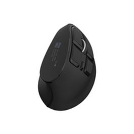 NATEC Euphonie Pro Ratón Óptico Bluetooth 4000 DPI para Mano Derecha, con 9 Botones y Rueda, Color Negro