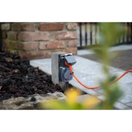 Chacon Programador Mecánico Impermeable para Exteriores - Ahorro de Energía, 3500W Máx, Ciclos de 15 Minutos