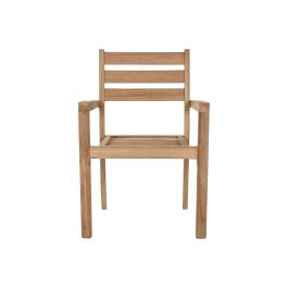 Silla de Jardín Home ESPRIT Marrón Teca 67 x 55 x 95 cm