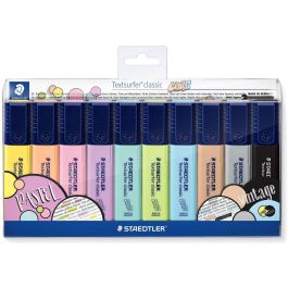 Staedtler 364 Rotulador Fluorescente Textsurfer Classic Punta Biselada 1-5mm Pastel & Vintage Colores Surtidos Bolsa 10 Unidades