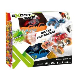 Bizak Exost Smash N Go Pack Coches de Pelea de Alta Velocidad sin Pilas con 3 Modos de Juego