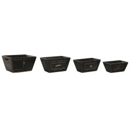 Caja Tradicional DKD Home Decor Negro 22 x 18 x 35 cm Set de 4 Precio: 46.49999992. SKU: B1FFQ6B9VW