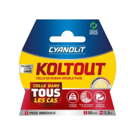 Cyanolit Cinta Koltout XXL Adhesiva Doble Cara 2,5 x 49 mm Alta Adherencia Discreta Resistente Precio: 28.90000058. SKU: B1HPDGF7J4