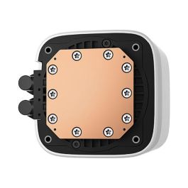 Deepcool LE240 WH V2 - Kit de Refrigeración Líquida para CPU, AIO 240mm, 2 Ventiladores ARGB de 120mm, Blanco, Compatible con Intel y AMD