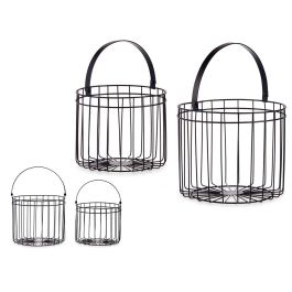 Set 2 Cestas Cilíndricas Negro Giftdecor 25x35 cm y 21x30 cm Precio: 15.49999957. SKU: S3609564