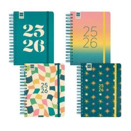 Agenda Escolar (2025-26) Finocam Cosmo Wire-O Tapa Extra D/P 4º 155X212 Con Goma Surtido Pack De 4 Precio: 58.49999947. SKU: B1A9KSJRYJ
