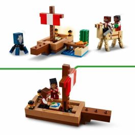 Juego de construccion el viaje en el barco pirata lego minecraft