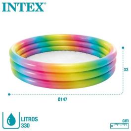 Piscina Hinchable 3 Aros Multicolor 147X33Cm 58439Np Intex