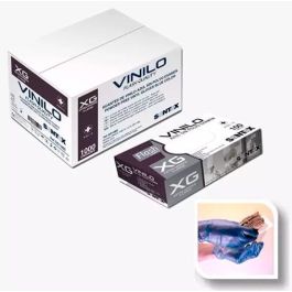Caja De Guantes De Vinilo Azul Sin Polvo Multiusos Talla Xg -100U- Precio: 15.98999996. SKU: B1G42ZKC37