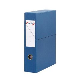 Pardo Archivador con Tapa Cartón Forrado A4 80mm Azul - Revistero Doble Estuche 250x335x80mm Precio: 16.89000038. SKU: B19F58T6J8