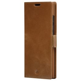 dbramante1928 Copenhagen Slim Flip-Hülle Funda para Samsung Galaxy S22 Ultra - Carcasa Tipo Folio en Cuero Bronceado (Hellbraun)