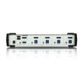 Aten CS1914 Interruptor KVM USB y DisplayPort 3840x2160 Pixeles Negro y Gris