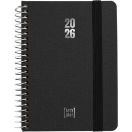 Agenda Anual (2026) Grafoplas Fancy Espiral Tapa Extradura Con Goma A6 150X120 S/V Negro Precio: 10.50000006. SKU: B1GP57SF9Q