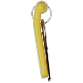DURABLE Llaveros Key Clip amarillos (6 unidades) – 25 mm ancho x 68 mm alto