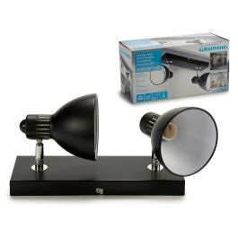 Grundig Lámpara Negra 2xE14 Max. 40W 360° - Diseño Compacto 15x9x32 cm para Iluminación Moderna (Set de 4) Precio: 36.9499999. SKU: B1ETX2HARP